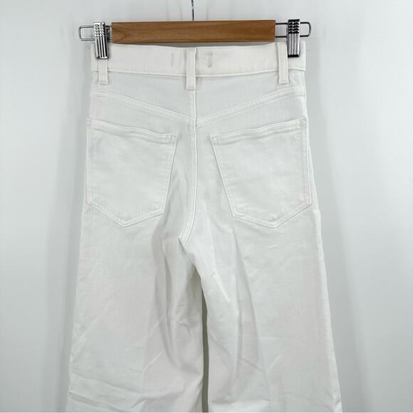 Madewell Flared Wide-Leg Crop Jeans in pure white Size 23 - Picture 9 of 10